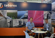 Stefan Bakker with Netafim Netherlands, visting John Vollebregt with Tebarex